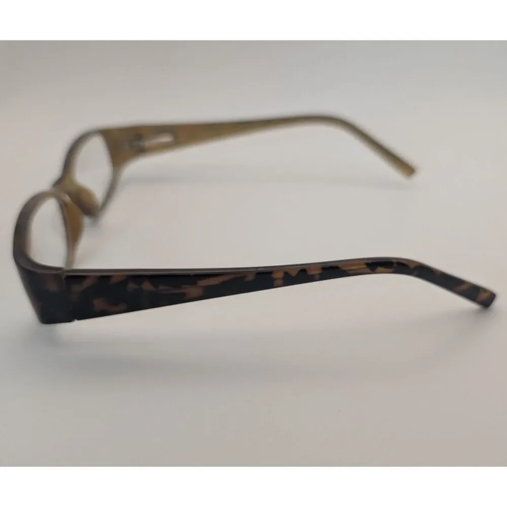 Foster Grant Tortoiseshell Rectangular Eyeglass Women’s Plastic Brown Reader